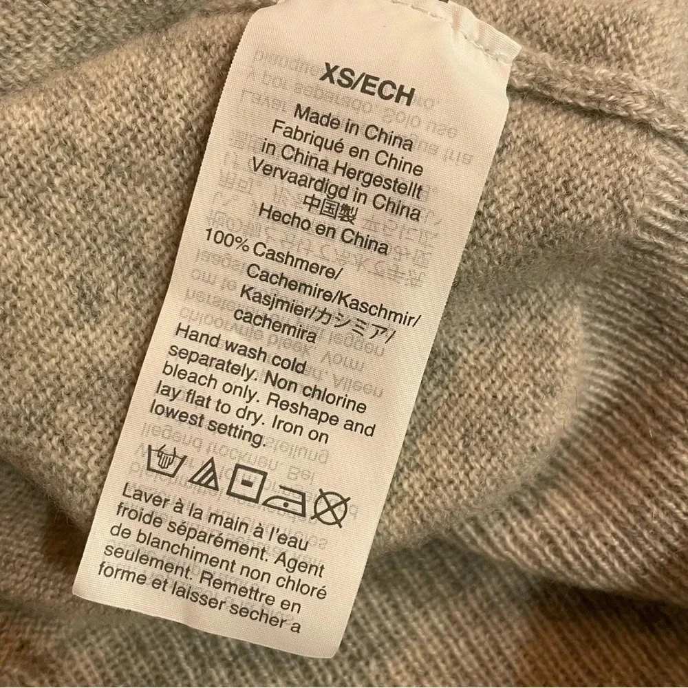 Madewell (Fall 2020) Cashmere V-Neck Sweater size XS MA707